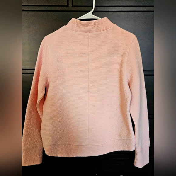 Calia Women's mock neck sweatshirt sweater, pale pink, small - Picture 2 of 3